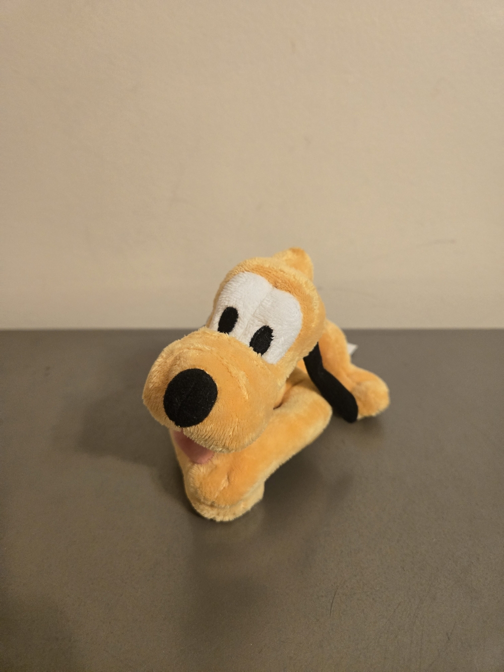 Authentic Disney Store Laying Pluto Plush 8-inch Bean Bag Stuffed Animal